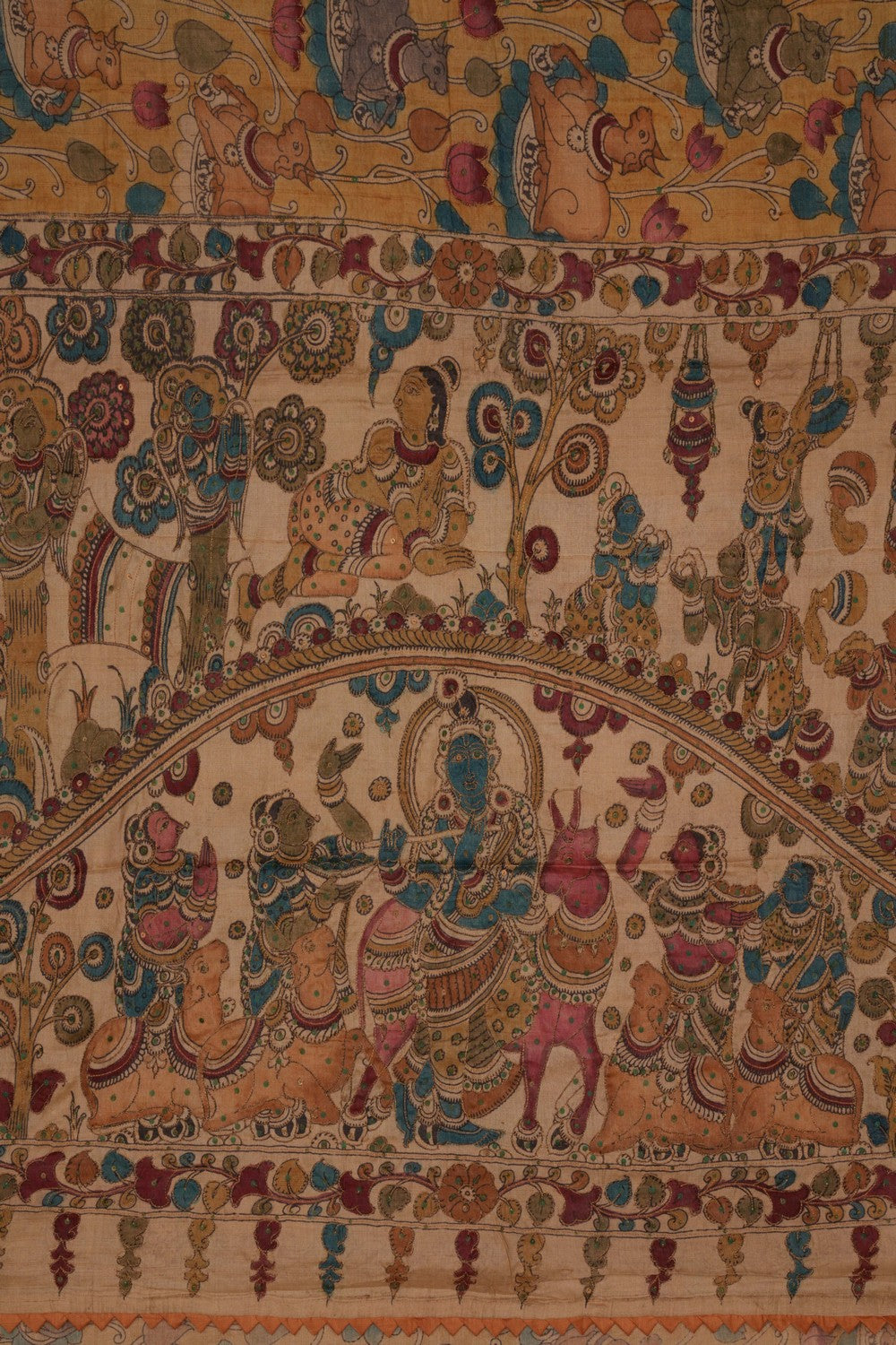 Image of Kalamkari Printed Saree